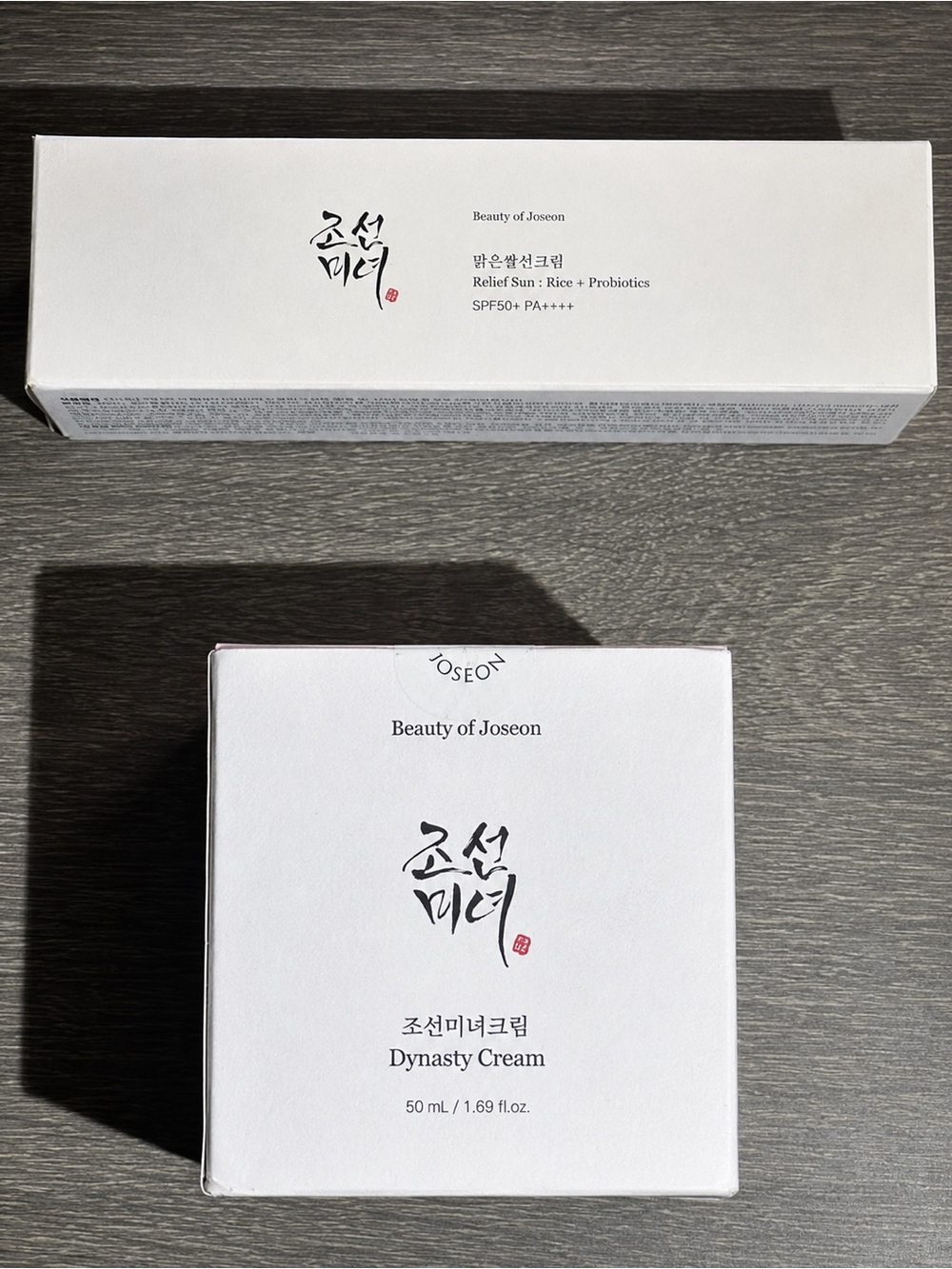 Beauty of Joseon Dynasty Cream & Relief Sun SPF50+ - White Skincare Set
